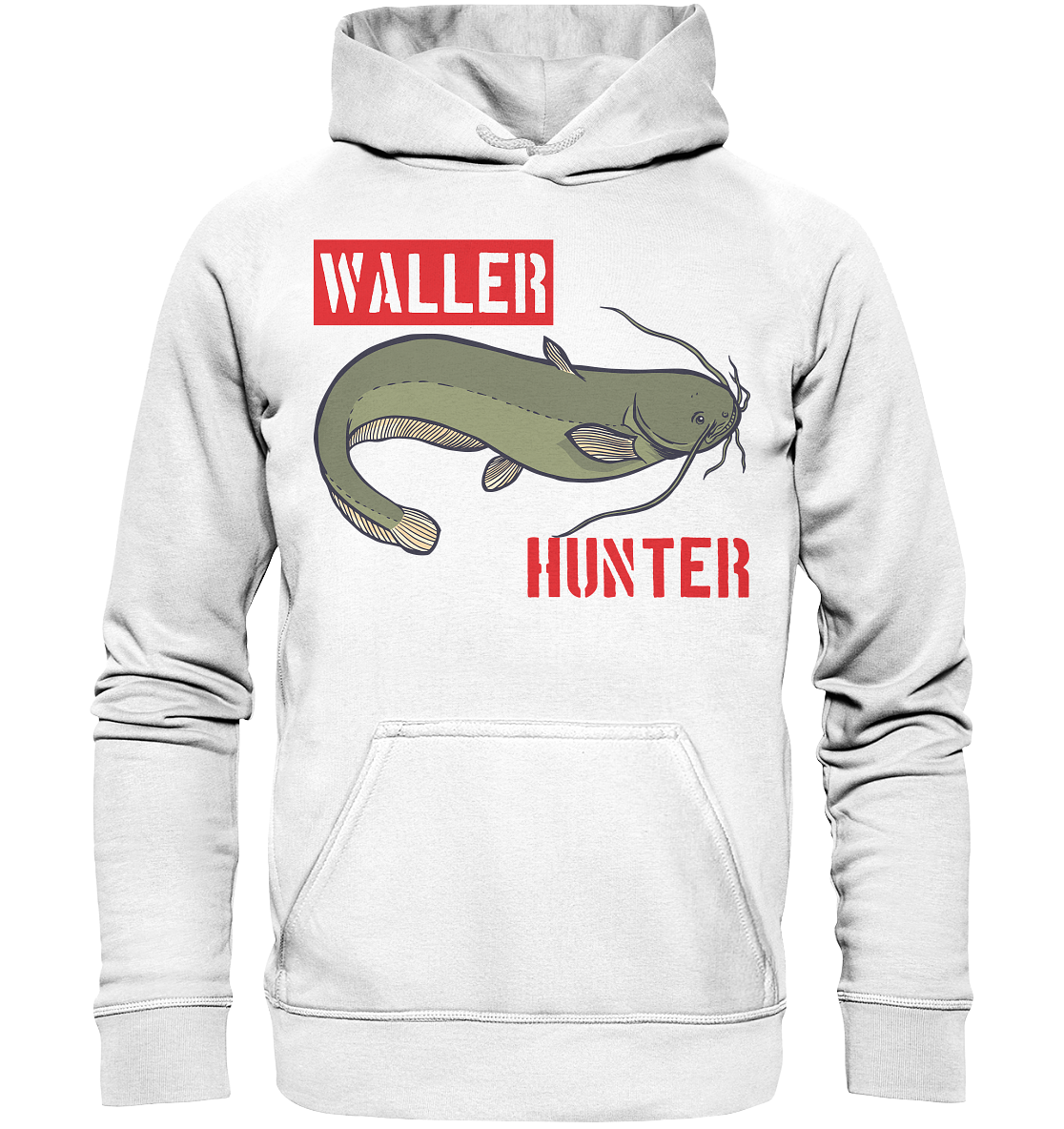 Waller Hunter - Wels Angler - Basic Unisex Hoodie