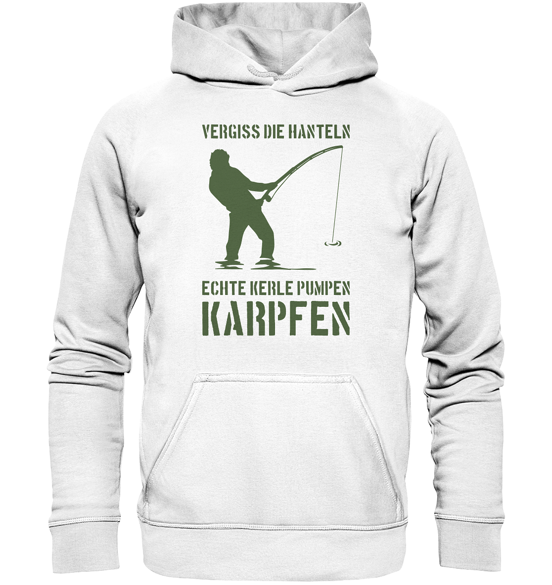 Vergiss die Hanteln echte Kerle pumpen Karpfen - Basic Unisex Hoodie