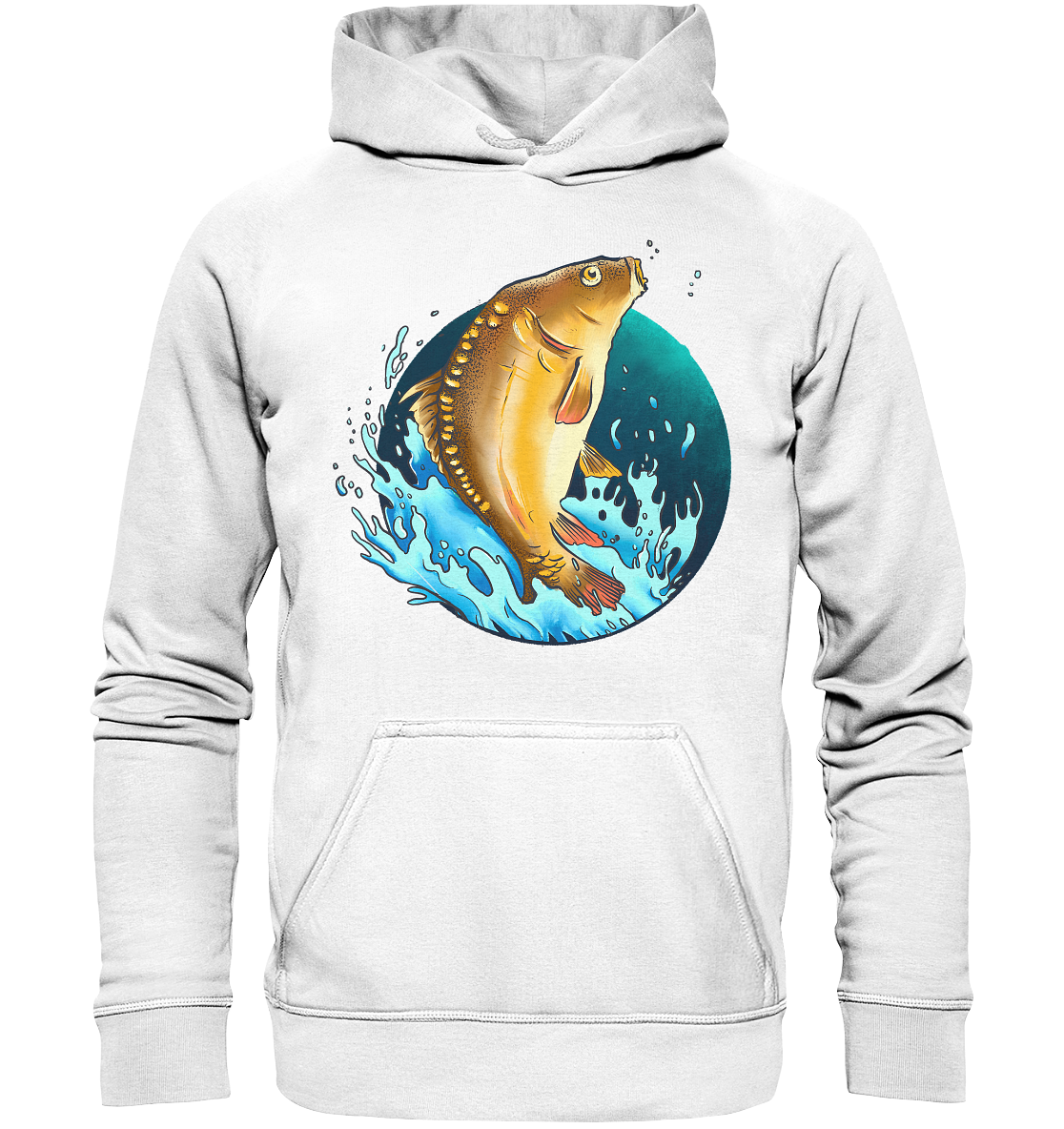 Springender Karpfen - Basic Unisex Hoodie
