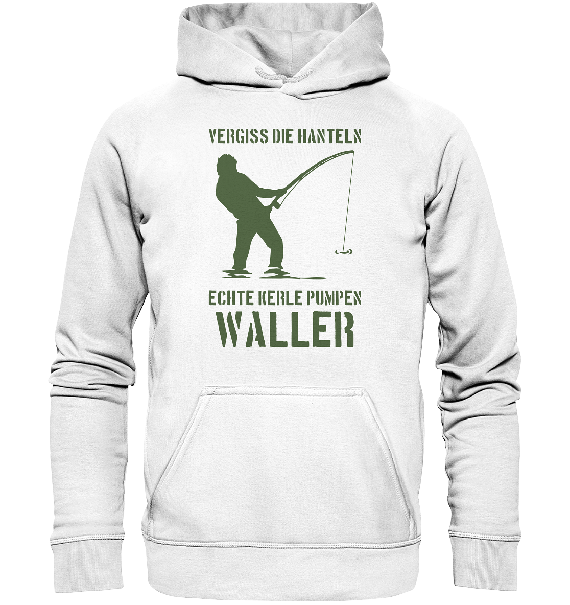 Vergiss die Hanteln echte Kerle pumpen Waller - Basic Unisex Hoodie