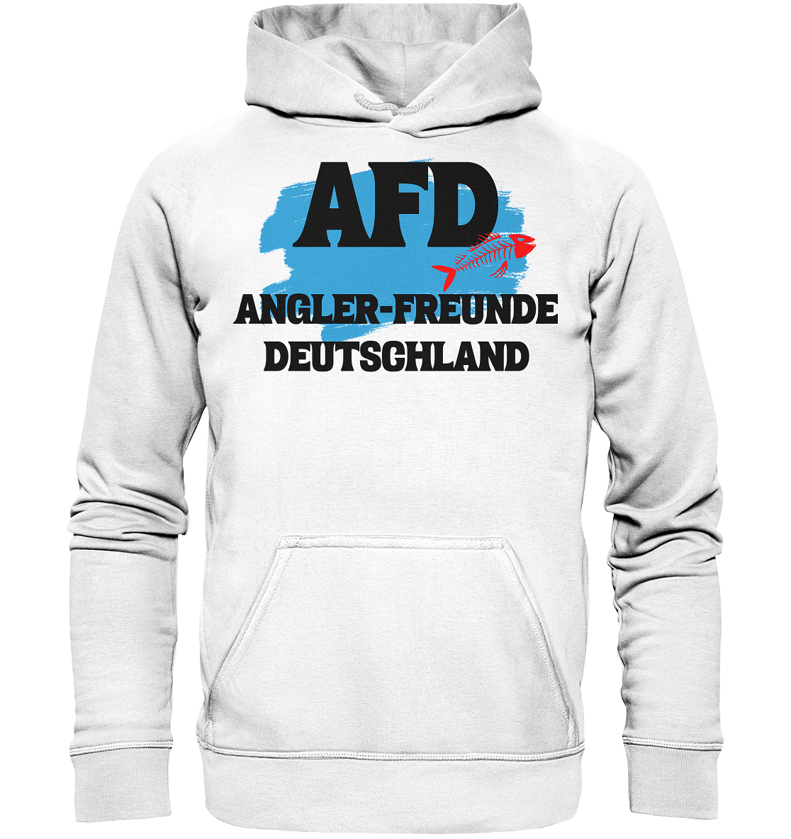 AFD Angel-Freunde Deutschland - für Angler Fischerei Hobby Männer Angelsport Karpfen Raubfisch Wels Waller Zielfisch - Basic Unisex Hoodie