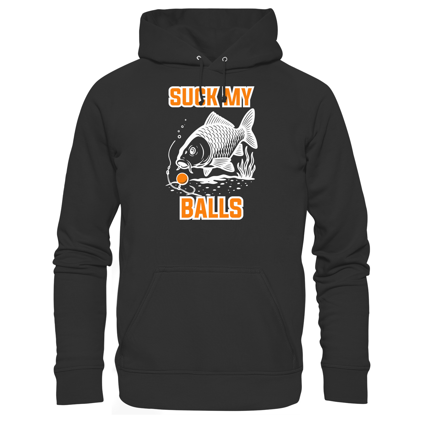 SUCK MY BALLS - Carp Fishing Hunter Karpfen Angeln Angler Boilies Hoodie KaPu