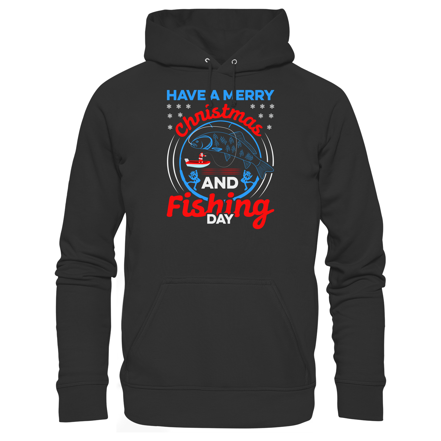 Have a Merry Christmas and a Fishing Day Angler Angeln Ugly Xmas KaPu Hoodie