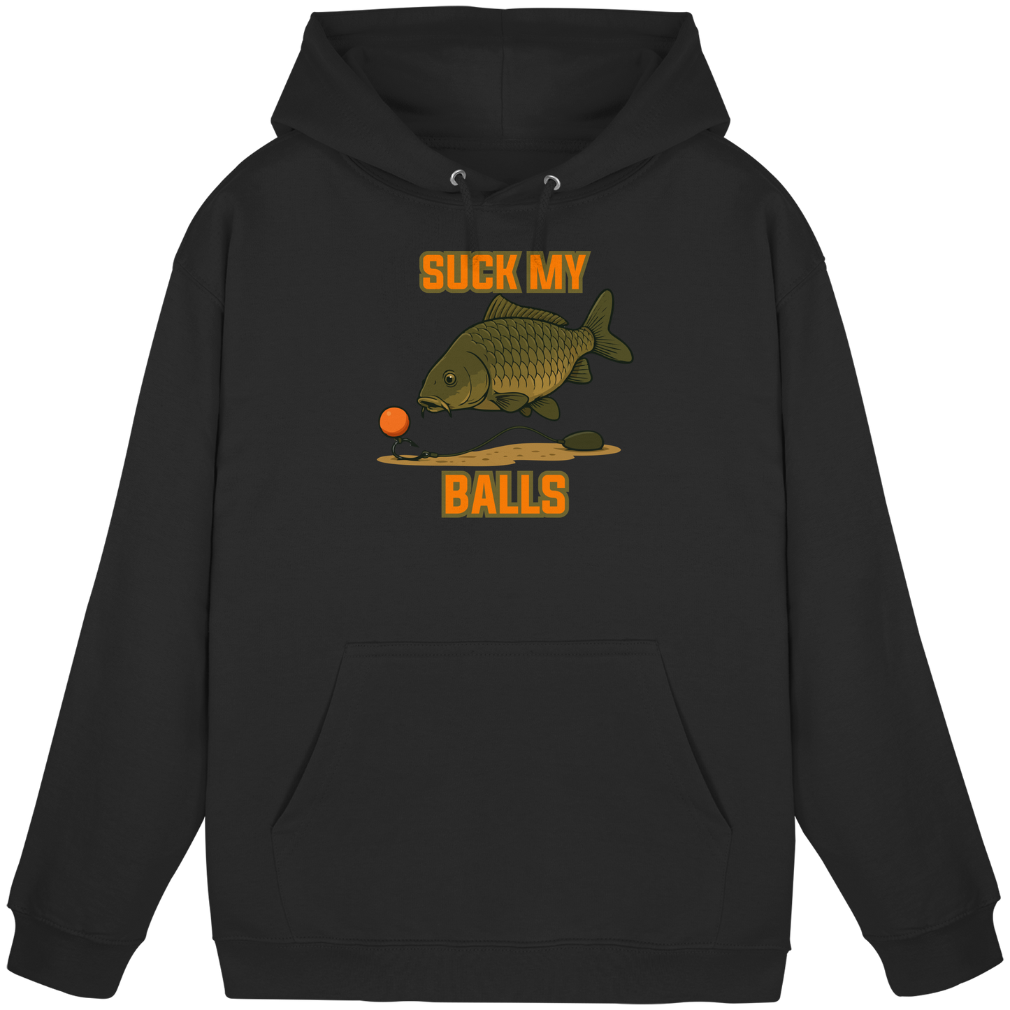 SUCK MY BALLS - Carp Fishing Hunter Karpfen Angeln Angler Boilies Hoodie KaPu