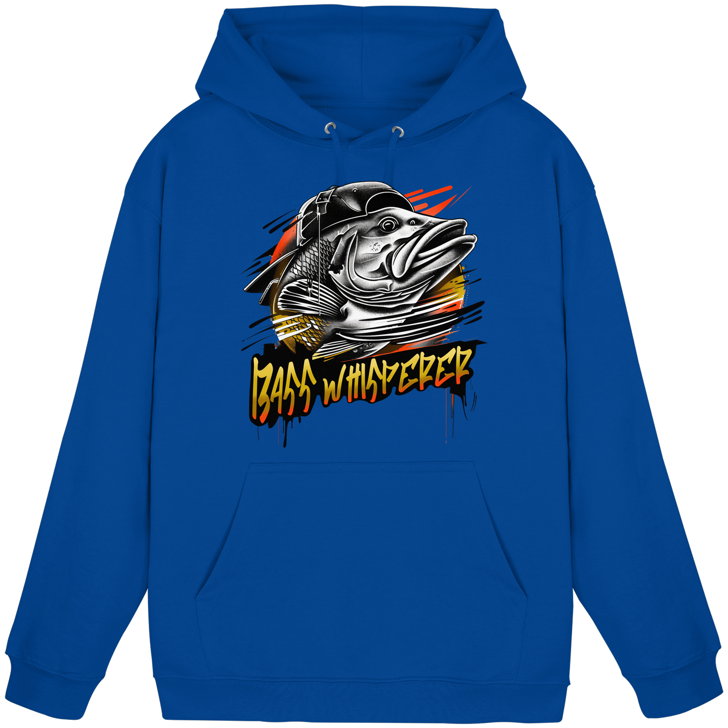 Bass Whisperer Hoodie Barsch KaPu Angler Fishing Raubfisch Angeln