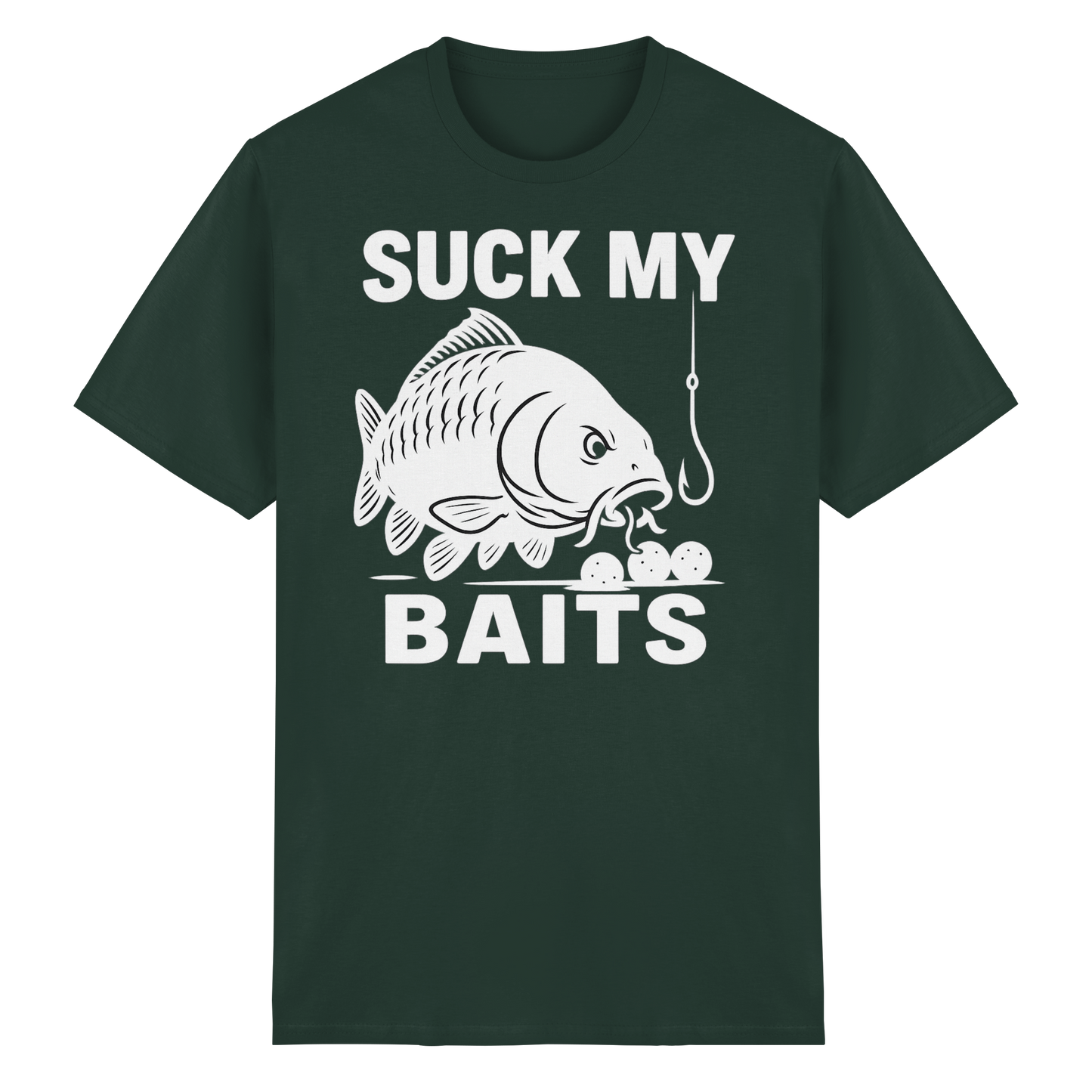 Suck my Baits - Karpfen Carp Balls Karpfenangler Angler Boilies Angeln T-Shirt