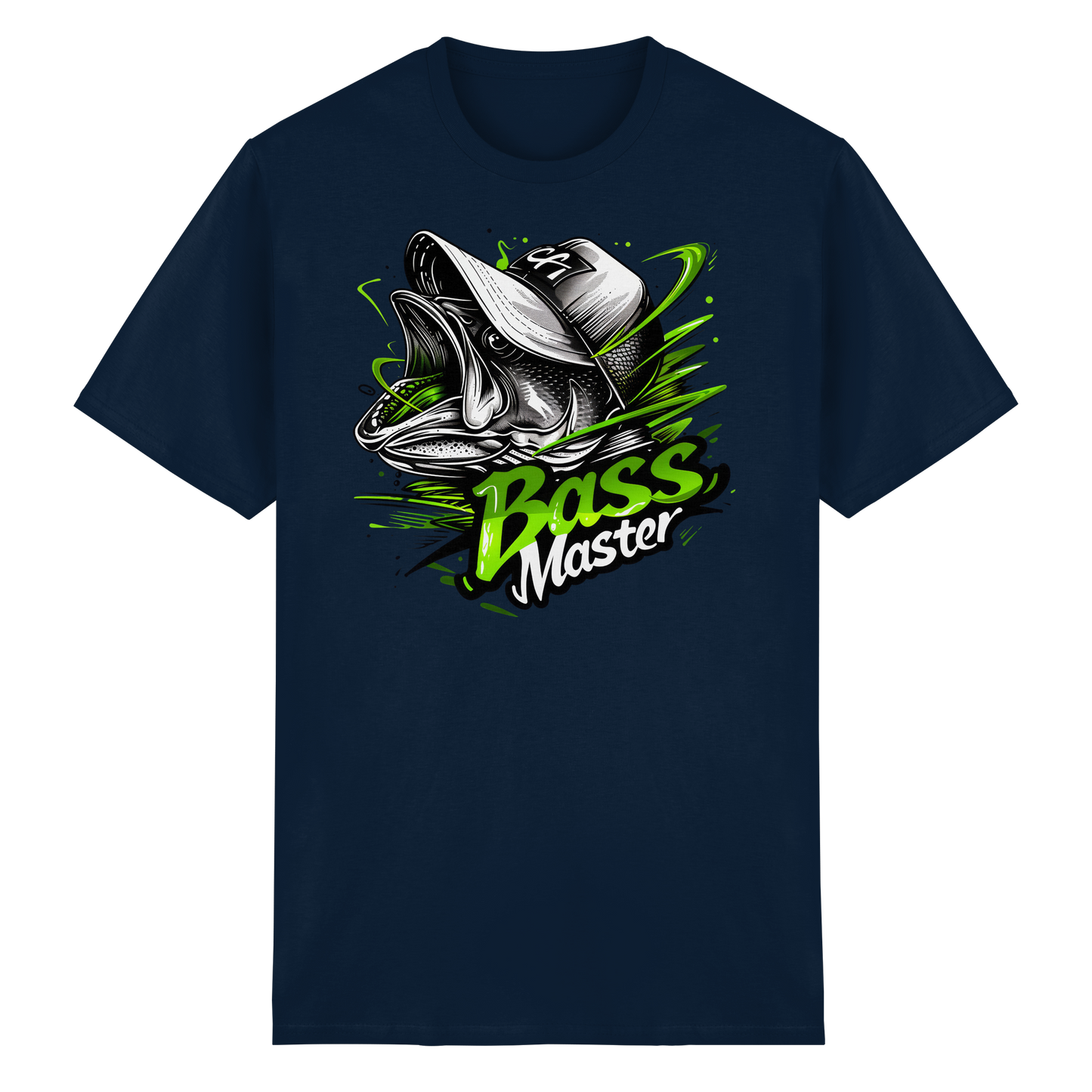 Bass Master Shirt Barsch Angler T-Shirt Fishing Raubfisch Angeln