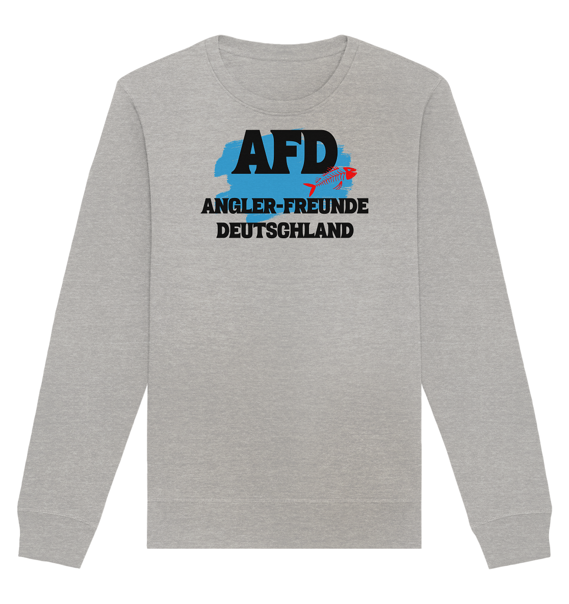 AFD Angel-Freunde Deutschland - für Angler Fischerei Hobby Männer Angelsport Karpfen Raubfisch Wels Waller Zielfisch - Organic Basic Unisex Sweatshirt