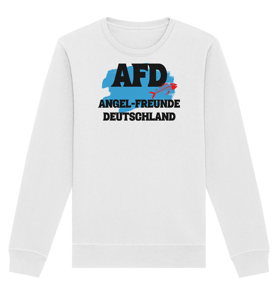 AFD Angel-Freunde Deutschland - für Angler Fischerei Hobby Männer Angelsport Karpfen Raubfisch Wels Waller Zielfisch - Organic Basic Unisex Sweatshirt