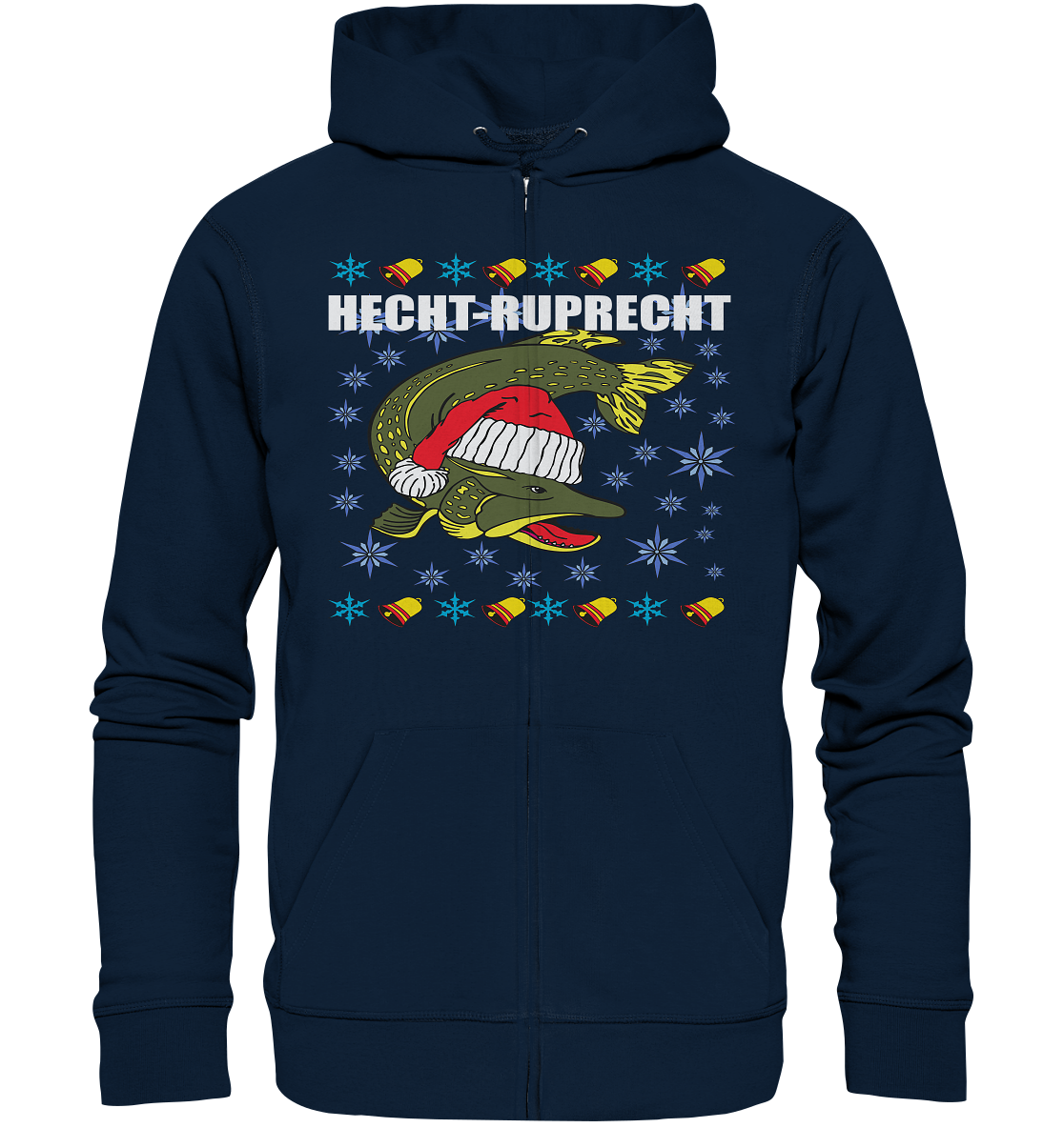 Hecht - Ruprecht Knechtruprecht Ugly Christmas Xmas - Organic Zipper