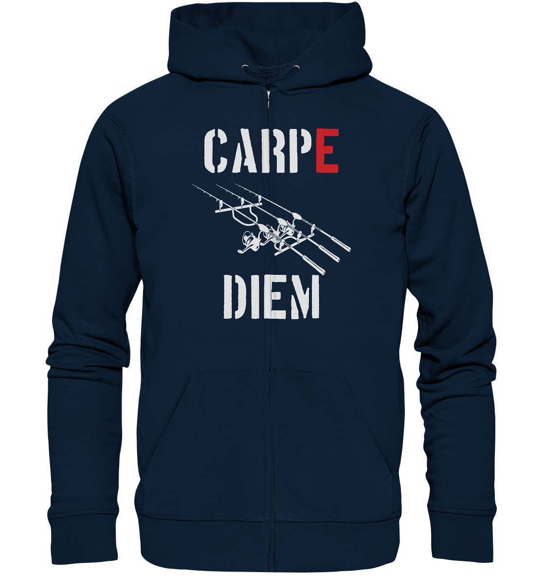 CARPE DIEM - Karpfenangler Karpfen Carp - Organic Zipper