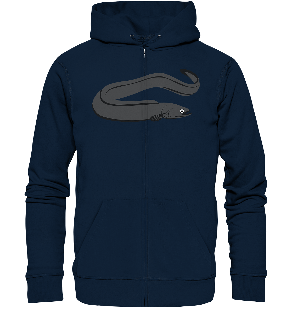 Aal – Lustiges Zielfisch Design für Angler und Fischliebhaber - Organic Zipper