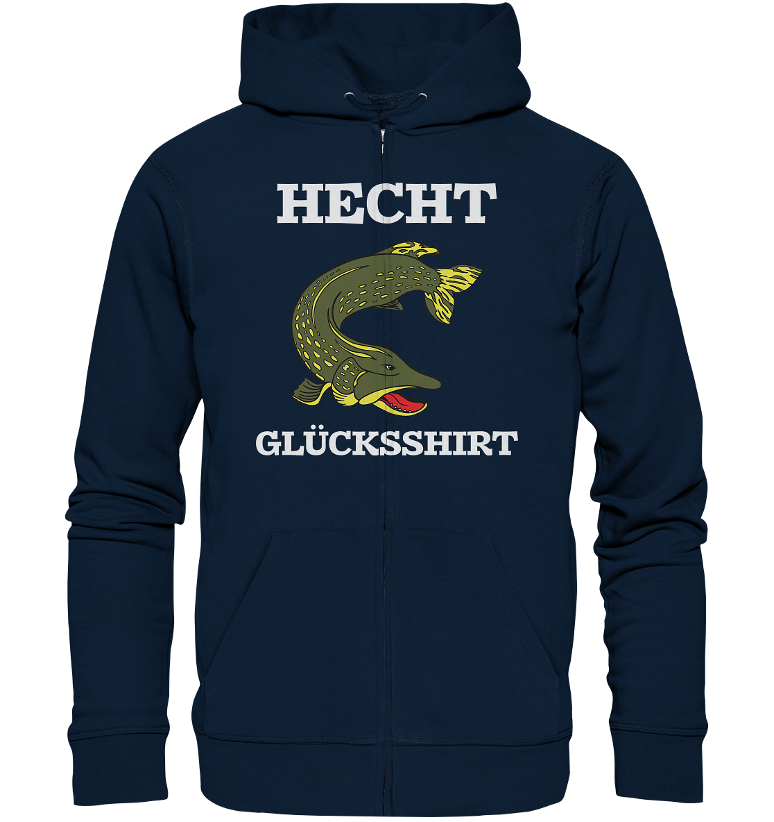 Hecht Glücksshirt - Organic Zipper