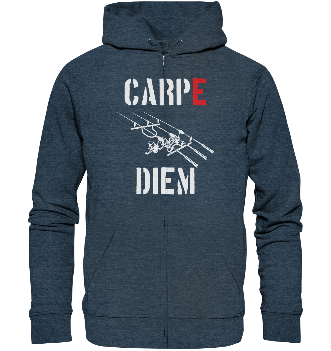 CARPE DIEM - Karpfenangler Karpfen Carp - Organic Zipper