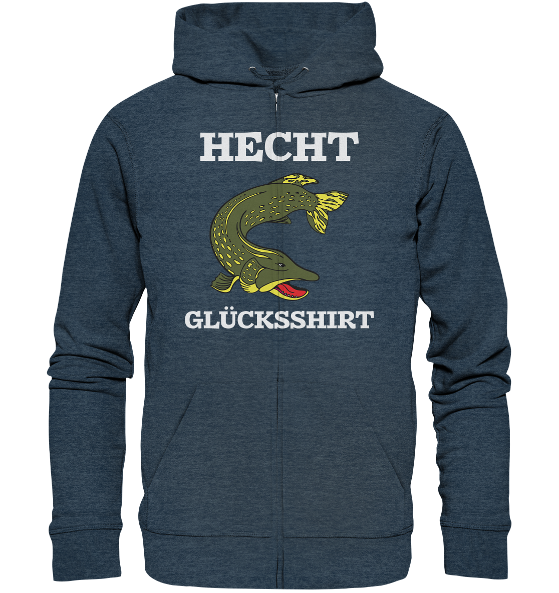 Hecht Glücksshirt - Organic Zipper