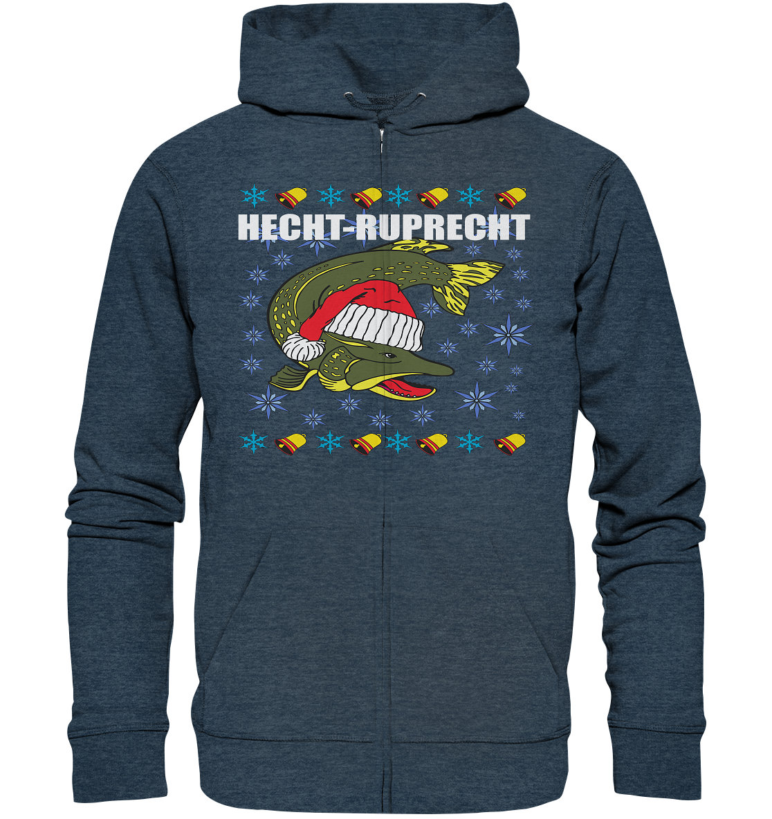 Hecht - Ruprecht Knechtruprecht Ugly Christmas Xmas - Organic Zipper