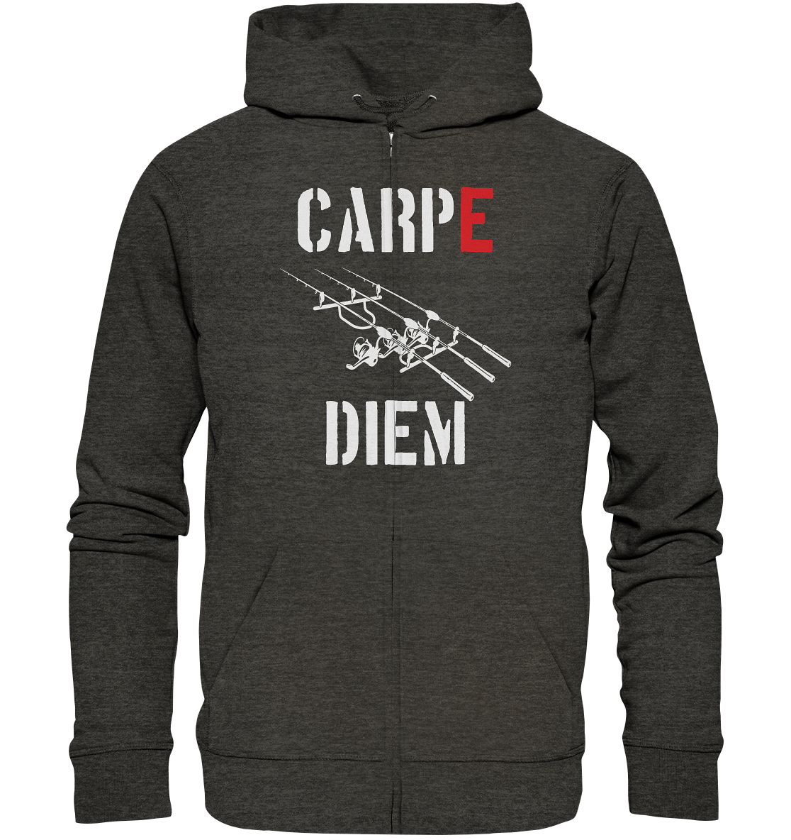 CARPE DIEM - Karpfenangler Karpfen Carp - Organic Zipper