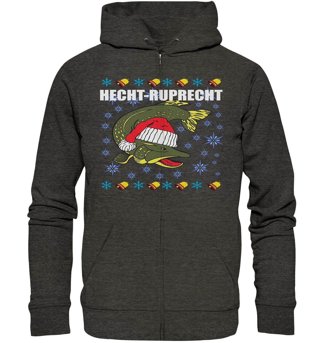Hecht - Ruprecht Knechtruprecht Ugly Christmas Xmas - Organic Zipper