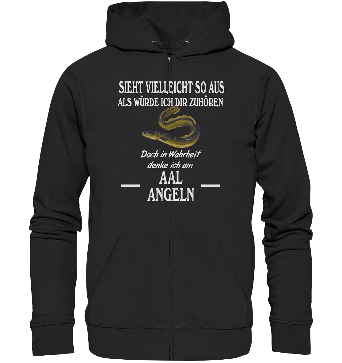 Denke an Aal angeln - Organic Zipper