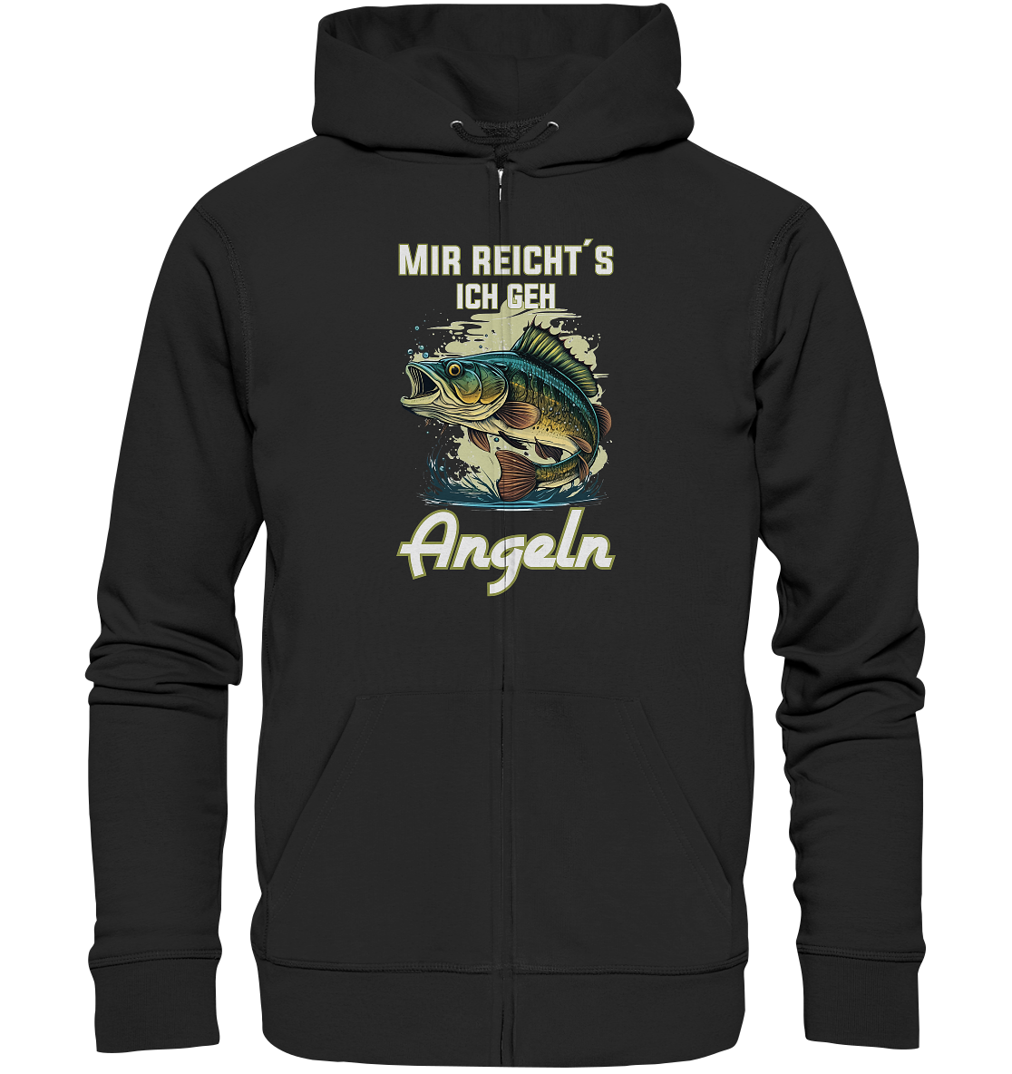 Mir reicht´s ich geh angeln - Organic Zipper