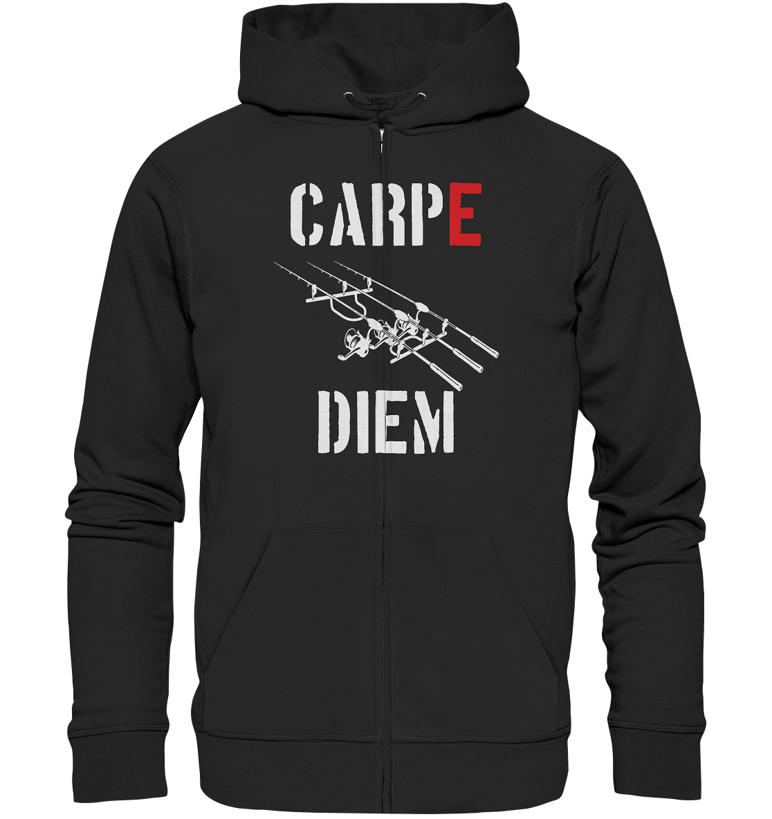 CARPE DIEM - Karpfenangler Karpfen Carp - Organic Zipper