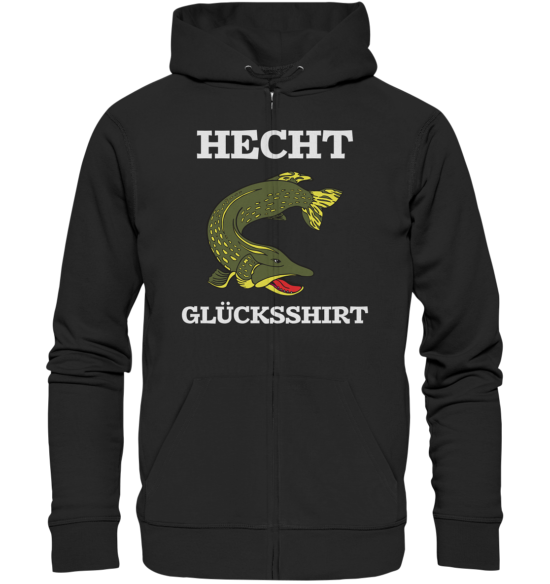 Hecht Glücksshirt - Organic Zipper