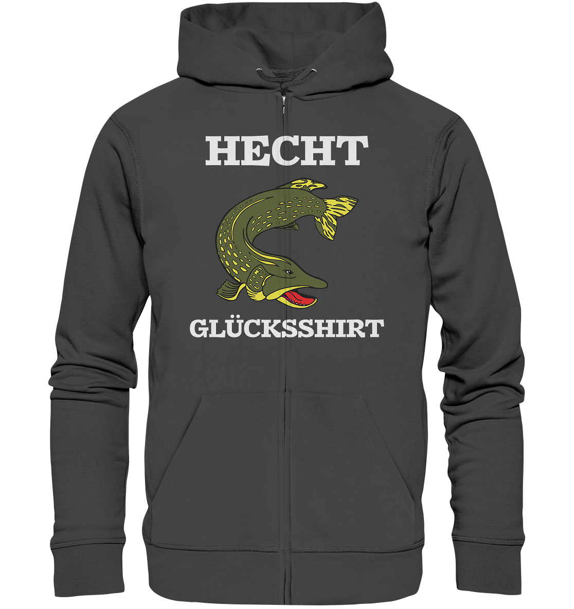 Hecht Glücksshirt - Organic Zipper