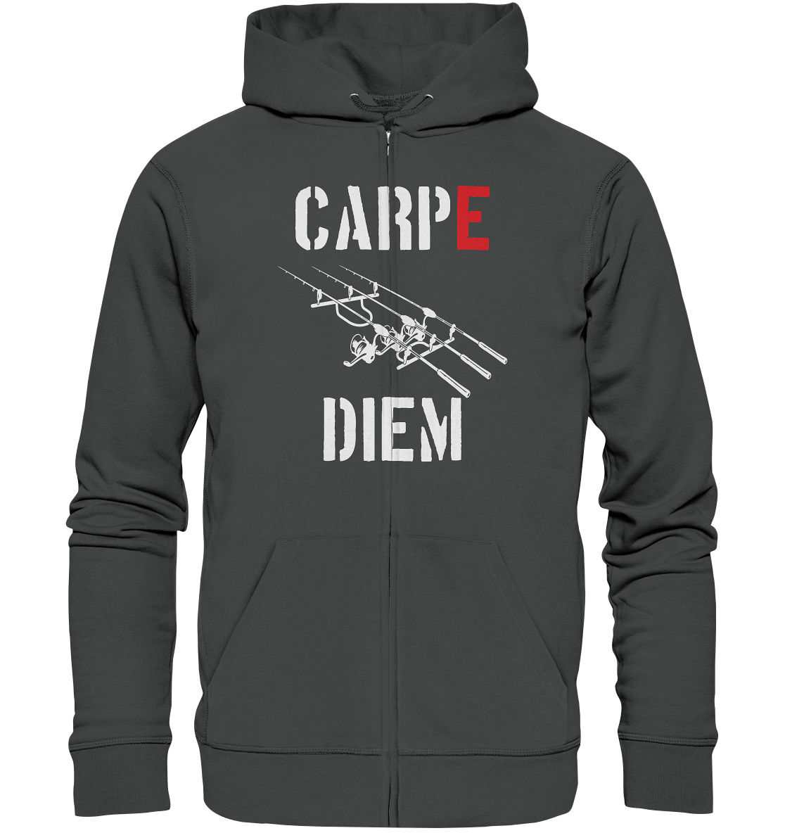 CARPE DIEM - Karpfenangler Karpfen Carp - Organic Zipper