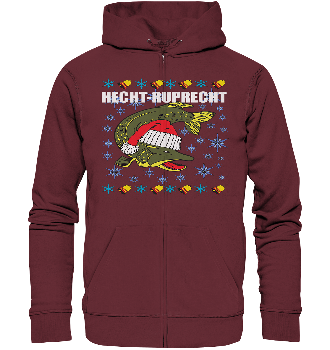 Hecht - Ruprecht Knechtruprecht Ugly Christmas Xmas - Organic Zipper