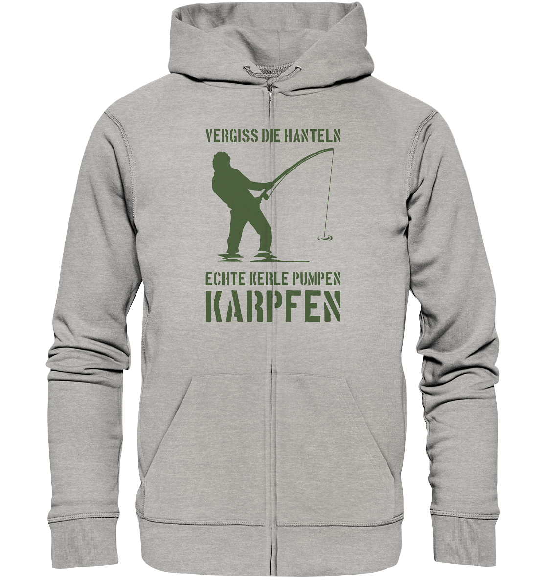 Vergiss die Hanteln echte Kerle pumpen Karpfen - Organic Zipper