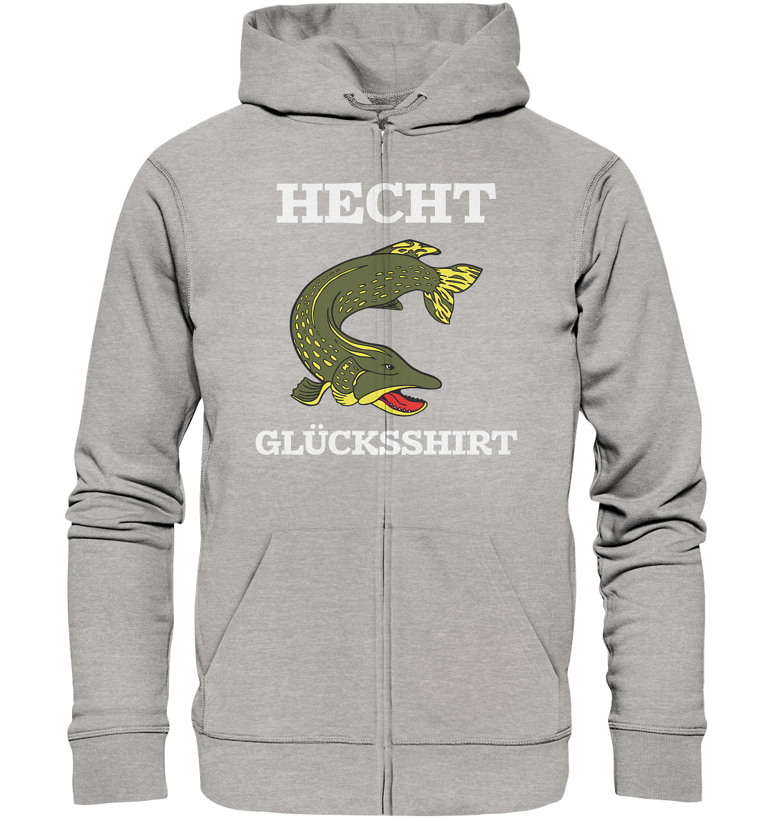 Hecht Glücksshirt - Organic Zipper