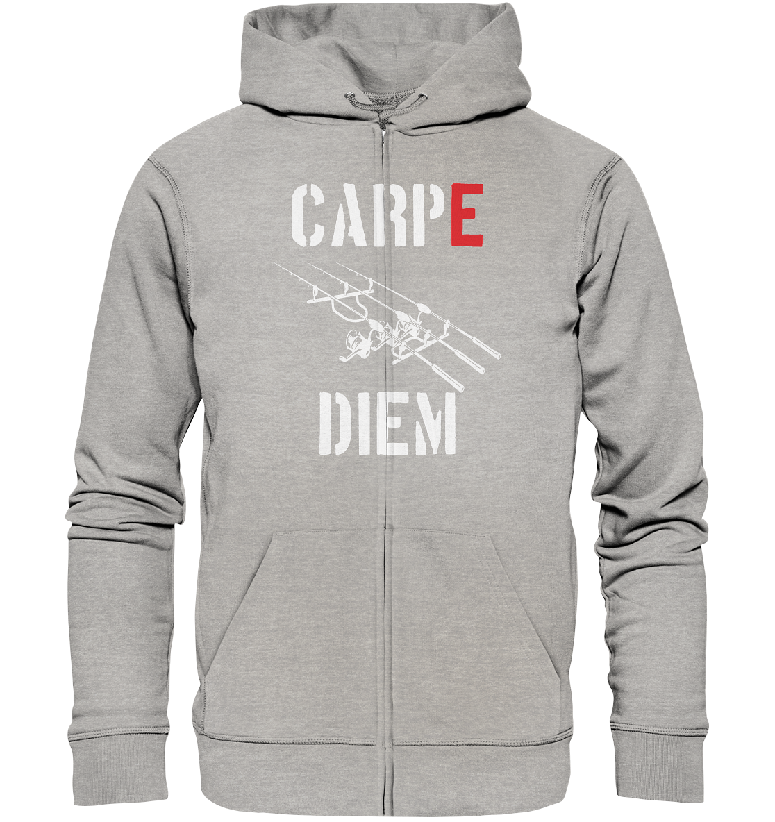 CARPE DIEM - Karpfenangler Karpfen Carp - Organic Zipper