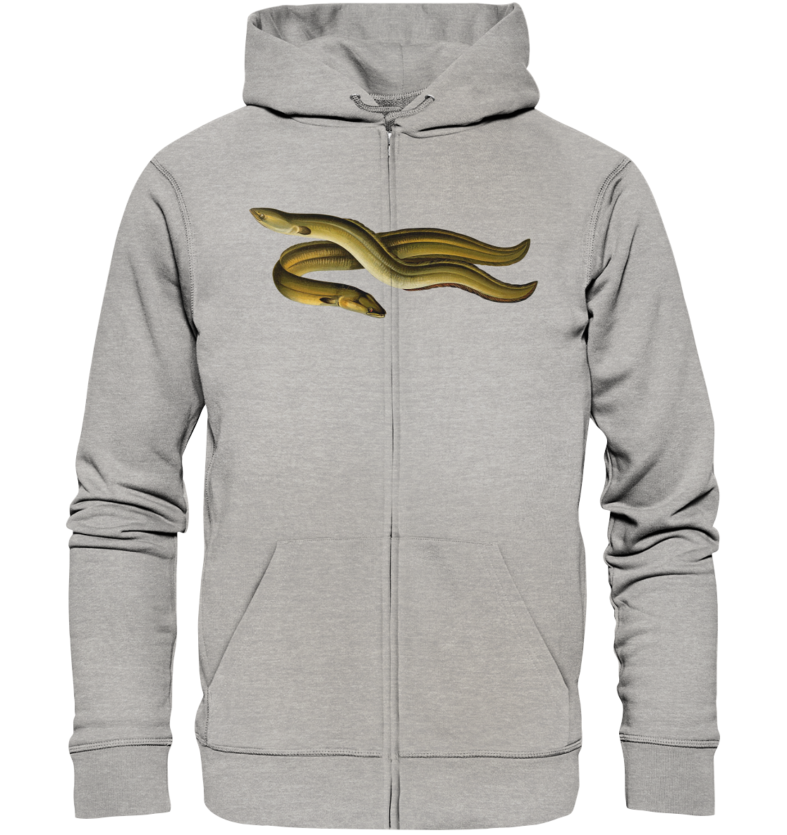 Aal – Lustiges Zielfisch Design für Angler und Fischliebhaber - Organic Zipper