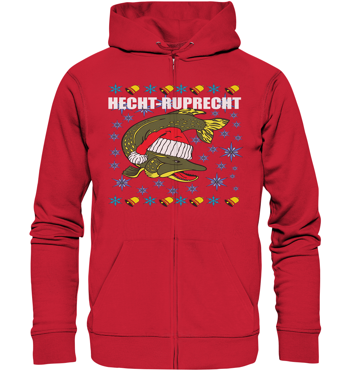 Hecht - Ruprecht Knechtruprecht Ugly Christmas Xmas - Organic Zipper