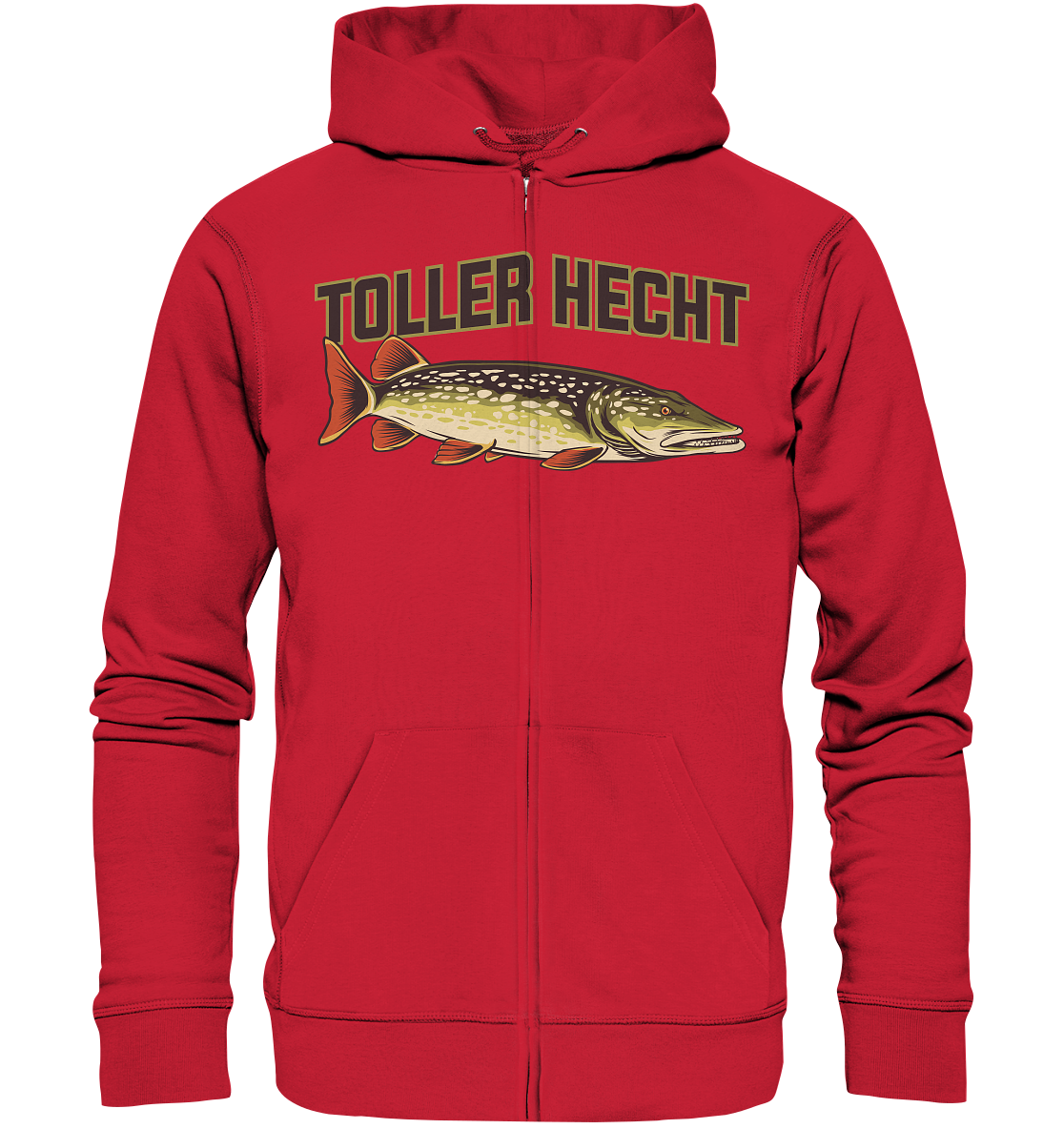 Toller Hecht - lustiges Motiv für den Hechtangler - Organic Zipper