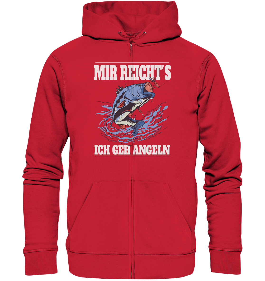 Mir reicht´s ich geh angeln - Organic Zipper