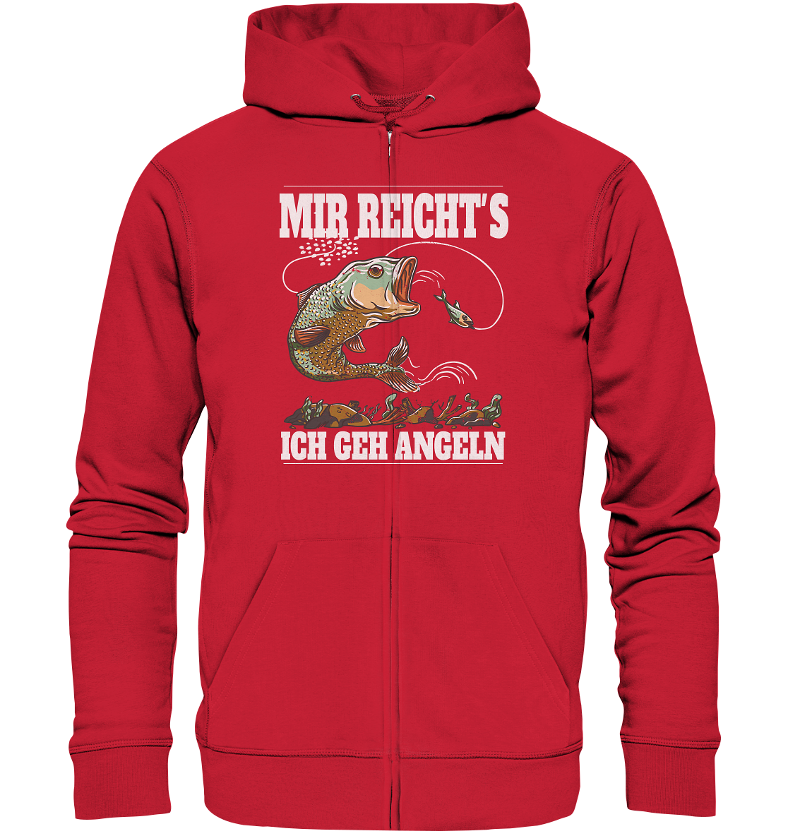 Mir reicht´s ich geh angeln - Organic Zipper