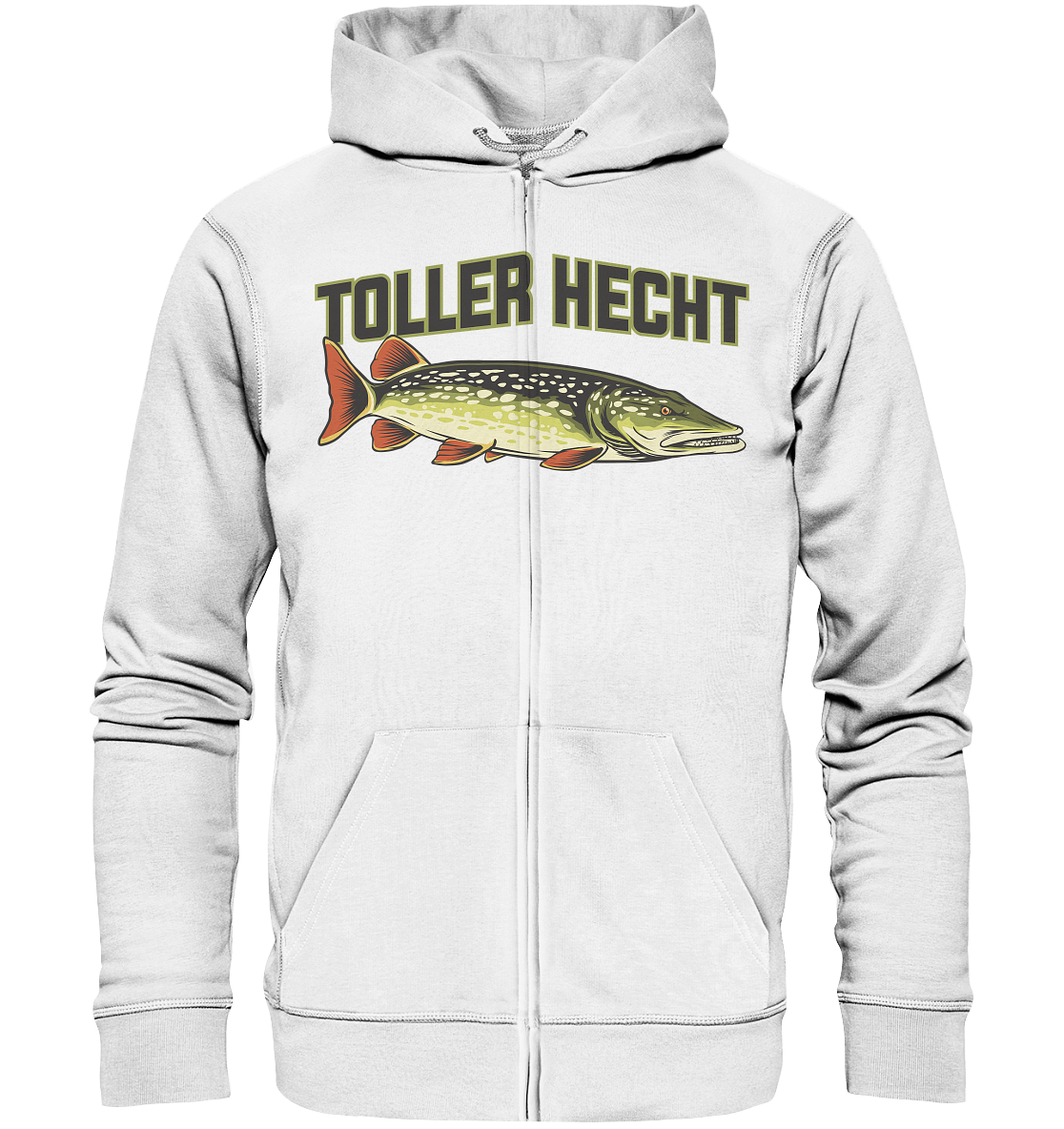 Toller Hecht - lustiges Motiv für den Hechtangler - Organic Zipper