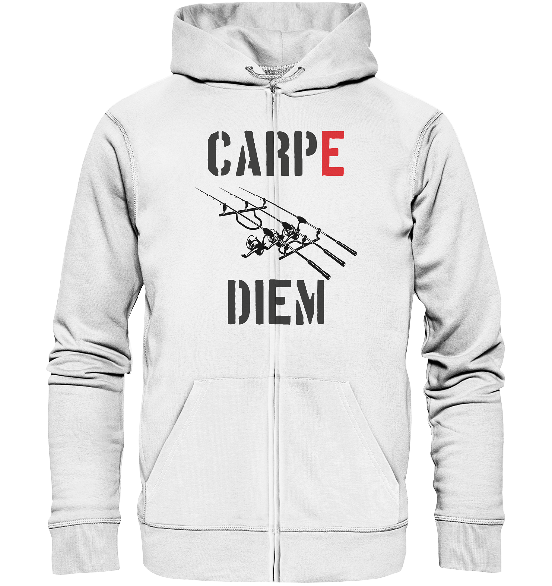 CARPE DIEM - Karpfenangler Karpfen Carp - Organic Zipper