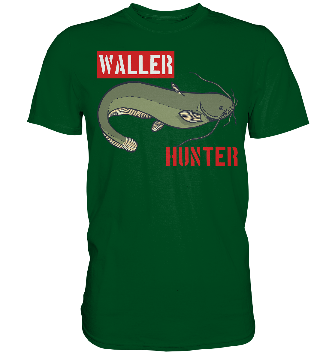 Waller Hunter - Wels Angler - Premium Shirt