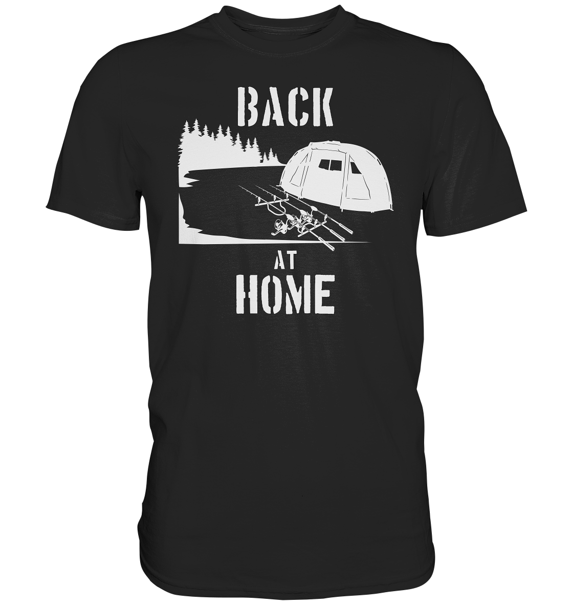Back at Home - Karpfenangeln - Premium Shirt