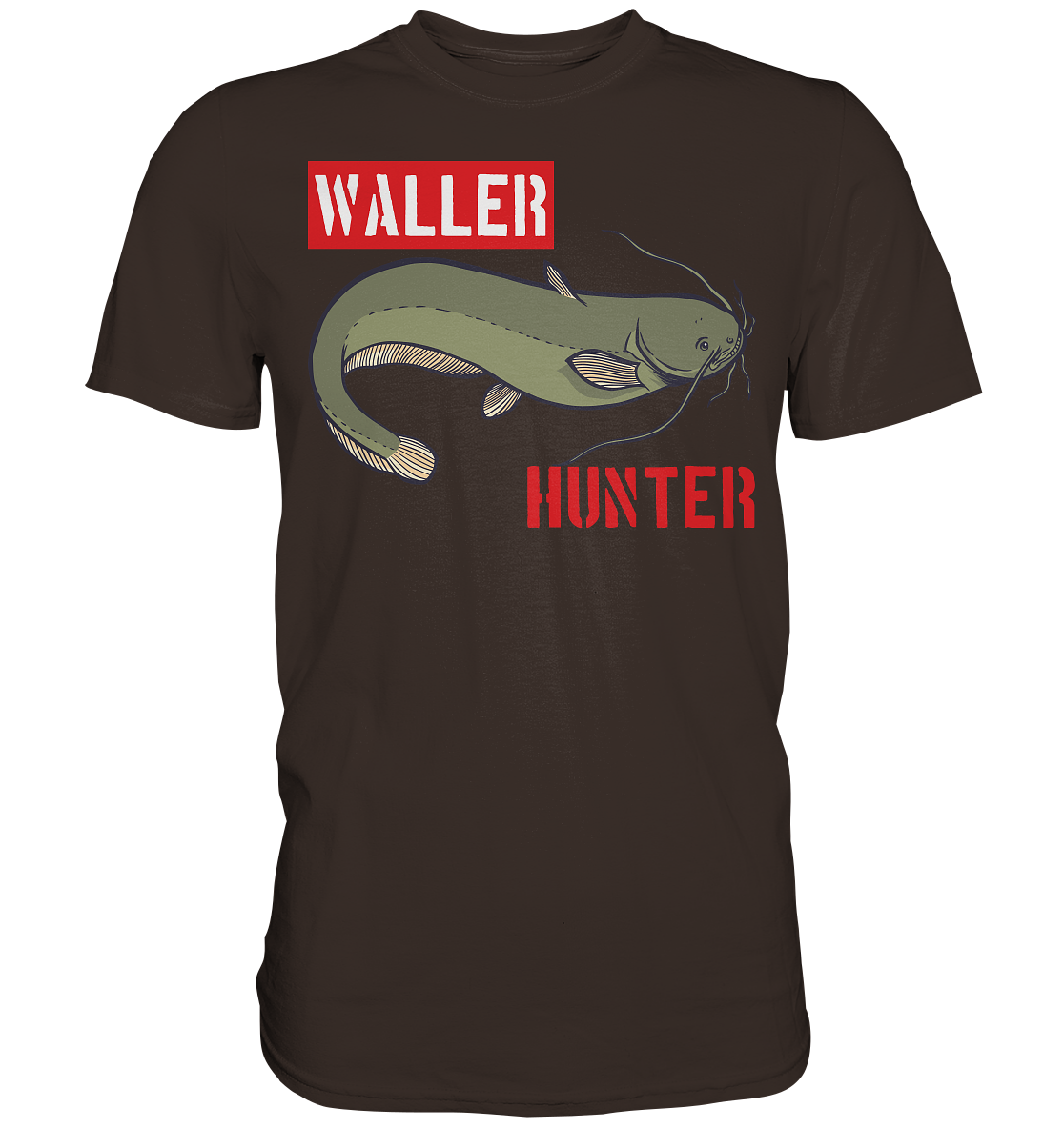Waller Hunter - Wels Angler - Premium Shirt