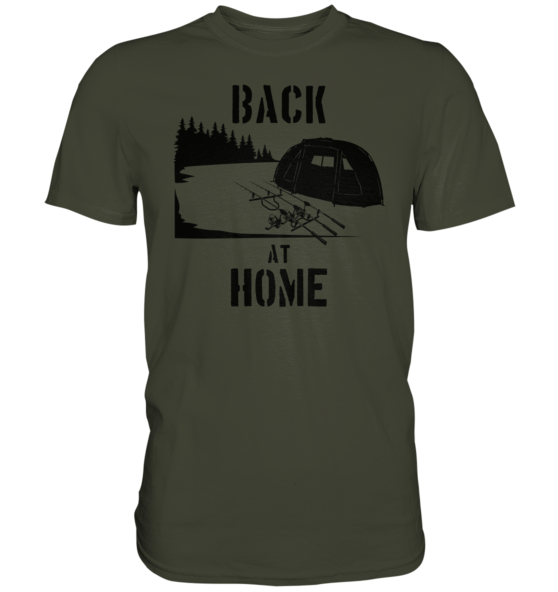 Back at Home - Karpfenangeln - Premium Shirt