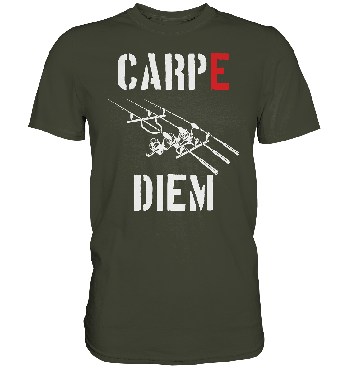 CARPE DIEM - Karpfenangler Karpfen Carp - Premium Shirt