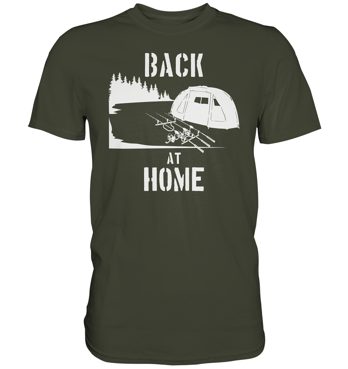 Back at Home - Karpfenangeln - Premium Shirt