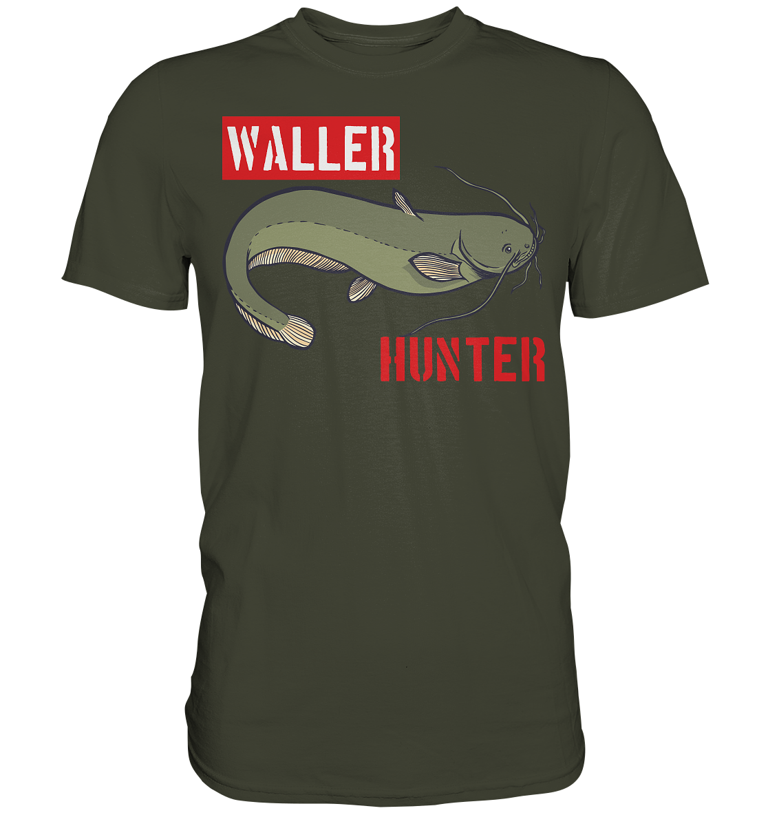 Waller Hunter - Wels Angler - Premium Shirt