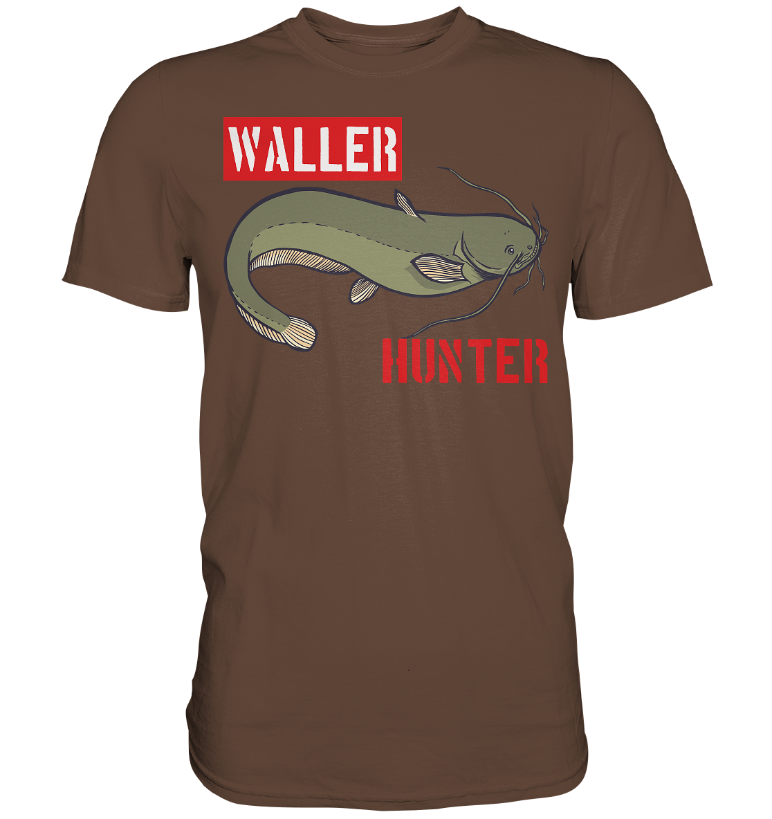 Waller Hunter - Wels Angler - Premium Shirt