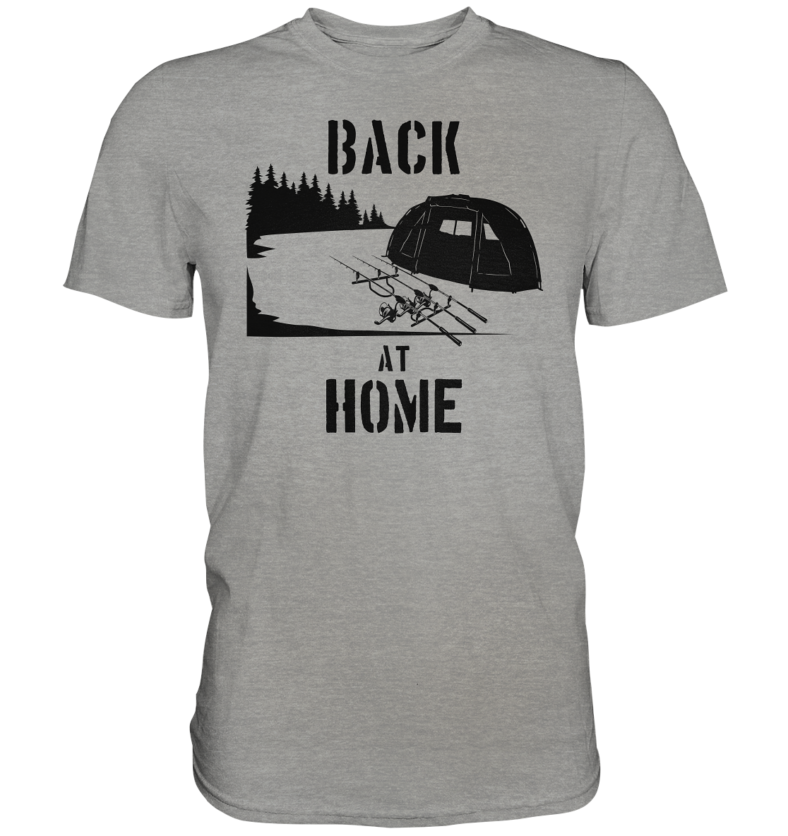 Back at Home - Karpfenangeln - Premium Shirt