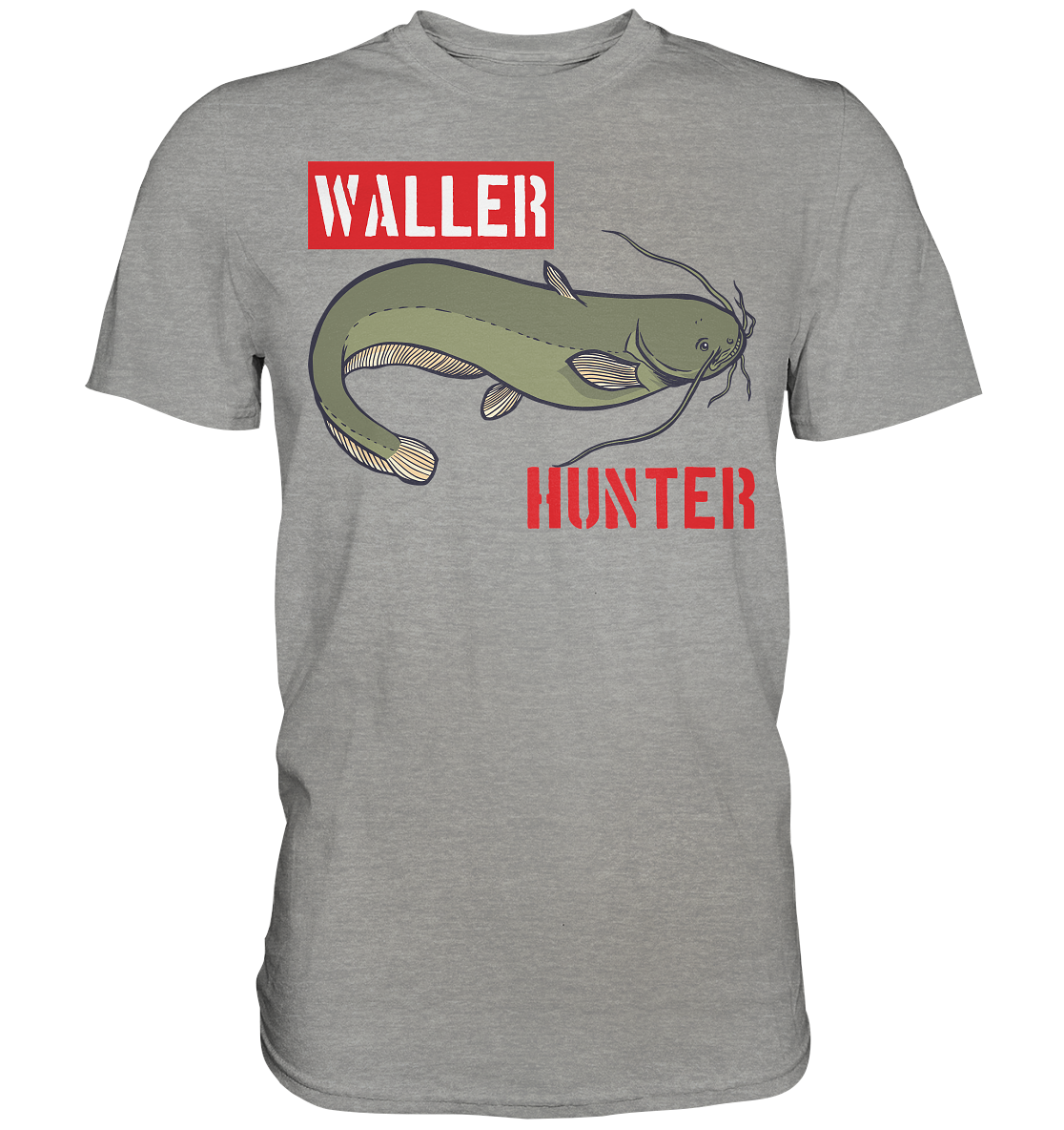 Waller Hunter - Wels Angler - Premium Shirt