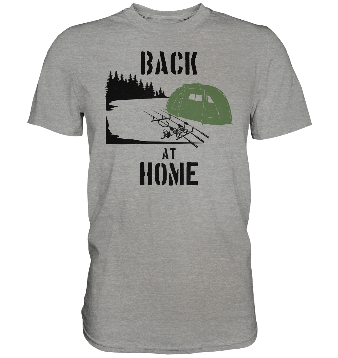 Back at Home - Karpfenangeln - Premium Shirt